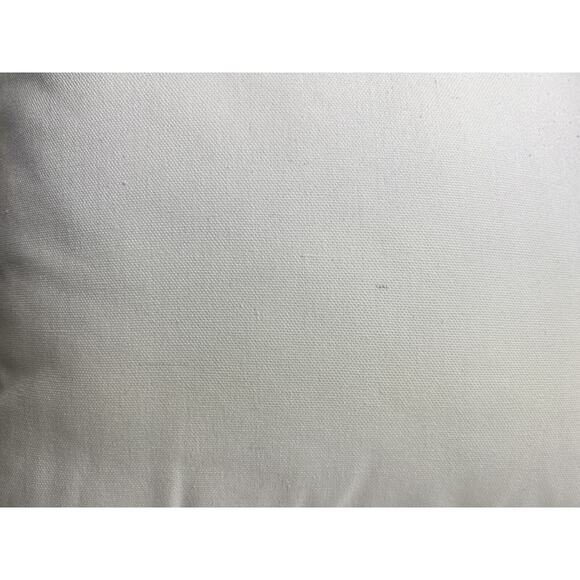 Stratford Home Throw Pillow Tufted Needlepoint 16" Square Ivory Gold Paisley - Picture 10 of 10